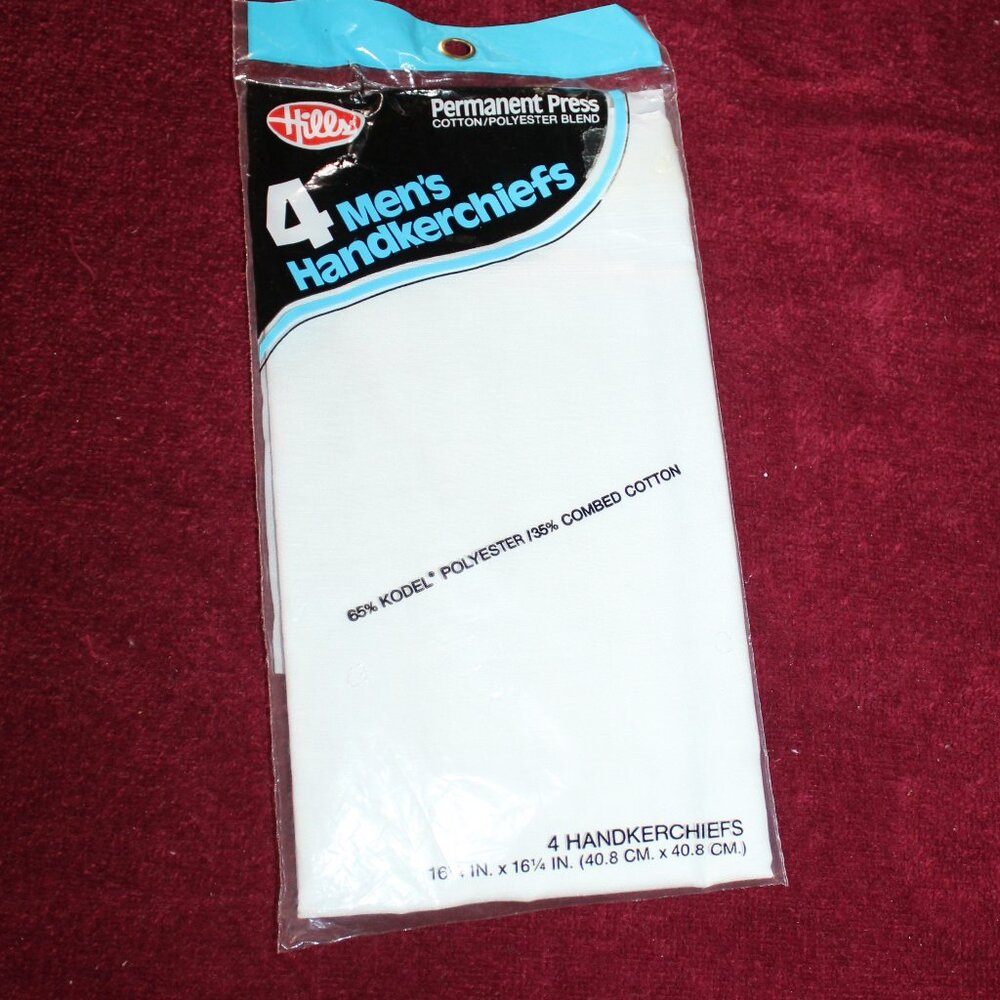 Hills Mens Handkerchiefs - White - 4